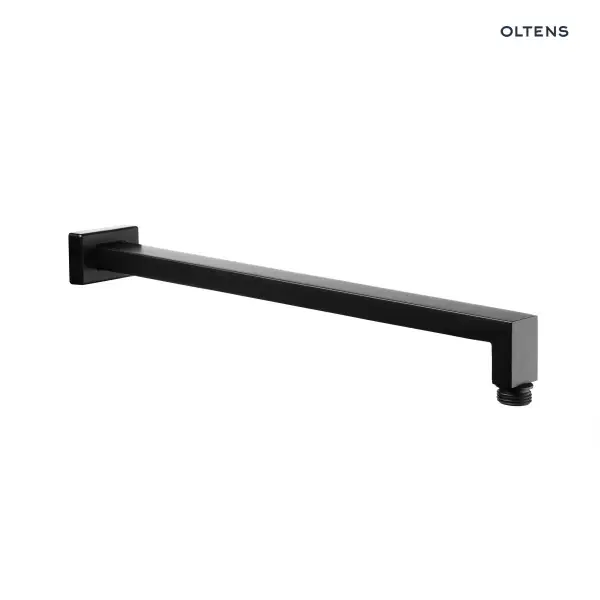 Oltens Lagan (S) ramię deszczownicy 40 cm prostokątne czarny mat 39401300