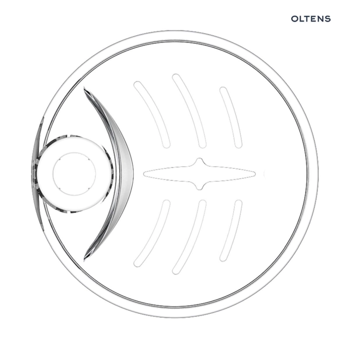 Oltens Lagan ramię deszczownicy 40 cm okrągłe chrom 39400100