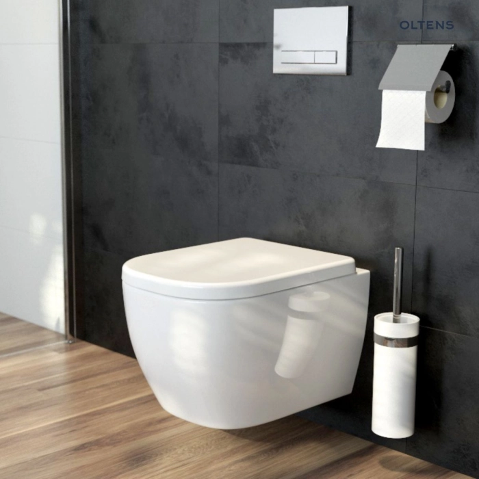 Oltens Vernal miska WC wisząca PureRim biała 42002000