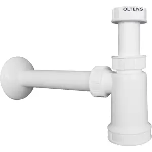 Oltens Harkan syfon umywalkowy butelkowy 1 1/4 plastikowy biały 02101000