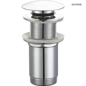 Oltens Rovde korek do UMYWALKI klik klak okrągły bez przelewu G1 1/4 chrom 05201100