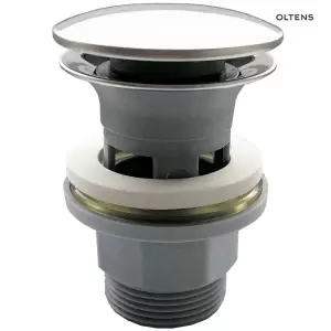 Oltens Jelsa korek do UMYWALKI klik klak okrągły z przelewem G 1 1/4 chrom 05103100