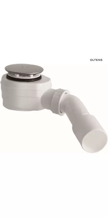 Oltens Pite Turbo syfon brodzikowy odpływ 50 mm plastikowy chrom 08003000