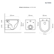 Oltens Hamnes miska WC wisząca PureRim z powłoką SmartClean biała 42513000
