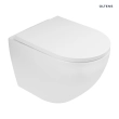 Zestaw Oltens Hamnes miska WC wisząca PureRim z powłoką SmartClean z deską wolnoopadającą 42514000
