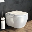 Zestaw Oltens Gulfoss miska WC wisząca PureRim z deską wolnoopadającą 42008000