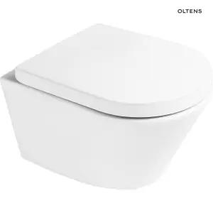 Oltens Jog miska WC wisząca PureRim biała 42001000