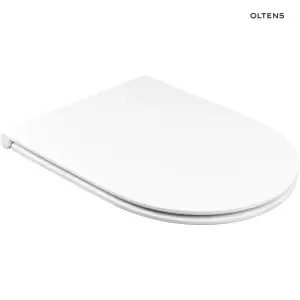 Oltens Jog deska sedesowa twarda wolnoopadająca Slim biała 45102000