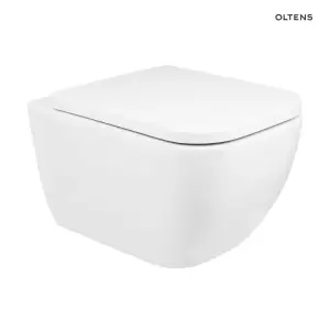 Zestaw Oltens Vernal miska WC wisząca PureRim z powłoką SmartClean z deską wolnoopadającą Slim 42507000