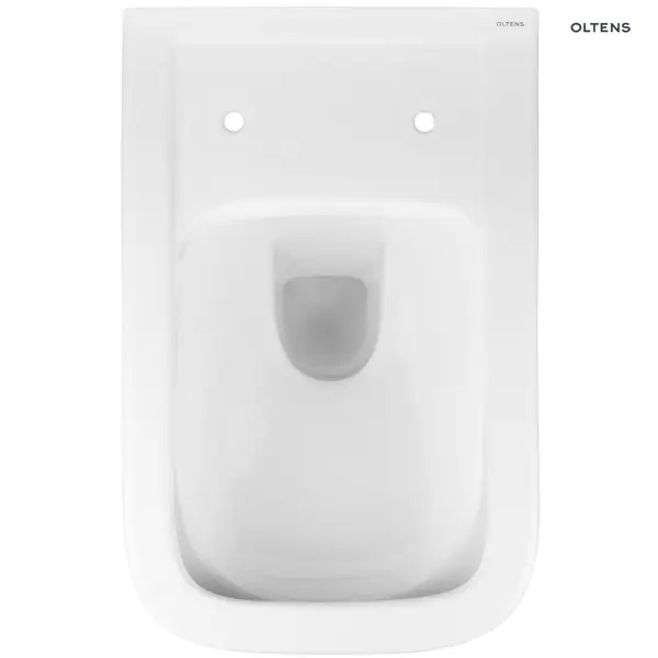 Oltens Ribe miska WC wisząca PureRim z deską wolnoopadającą Slim biała 42011000
