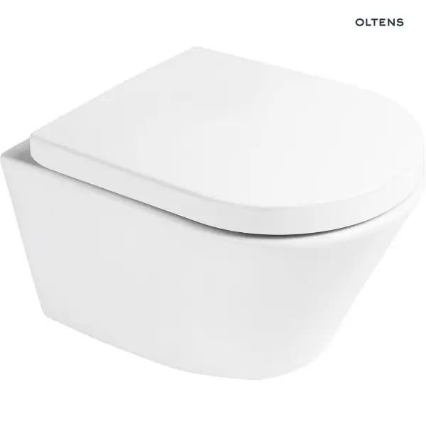 Oltens Jog miska WC wisząca PureRim z powłoką SmartClean biała 42501000