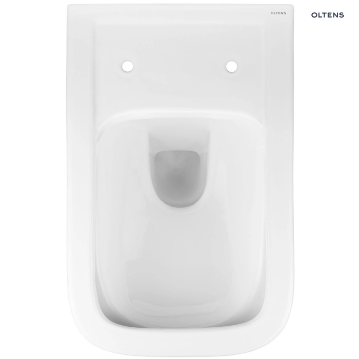 Oltens Ribe miska WC wisząca PureRim z deską wolnoopadającą Slim biała 42011000