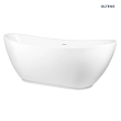 Oltens Pite Turbo syfon brodzikowy odpływ 50 mm plastikowy chrom 08003000