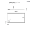 Oltens Superior brodzik prostokątny 120x80 cm akrylowy biały 15003000