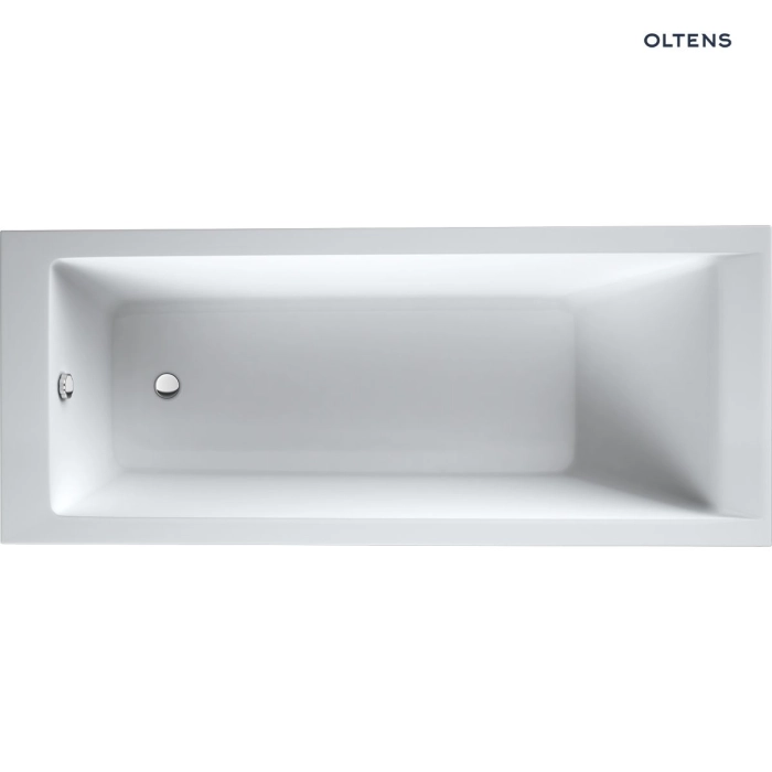 Oltens Langfoss wanna prostokątna 150x70 cm akrylowa biały połysk 10002000
