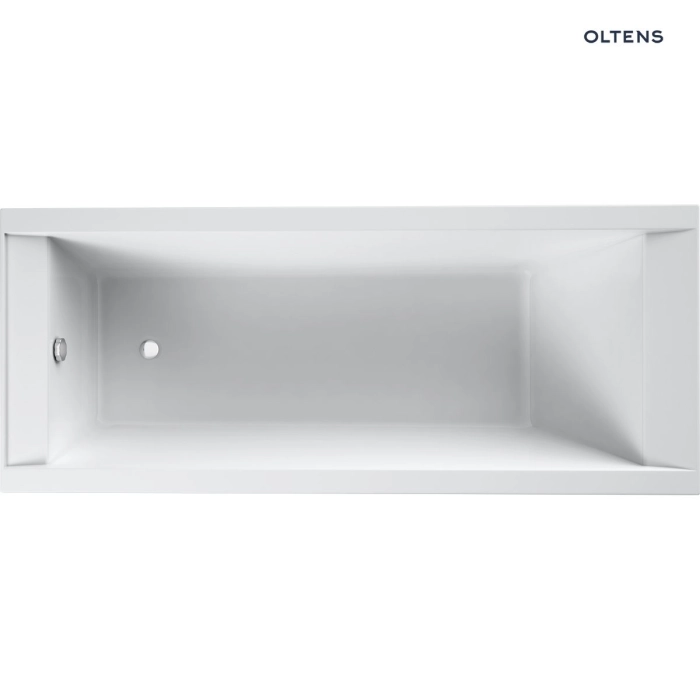Oltens Langfoss wanna prostokątna 170x75 cm akrylowa biały połysk 10005000