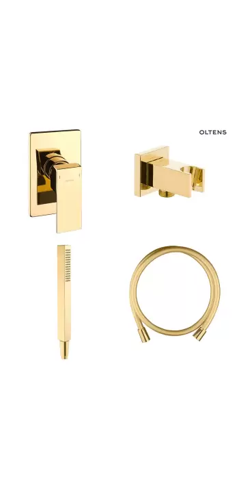 Zestaw Oltens Gota zestaw prysznicowy podtynkowy złoty połysk 36606800