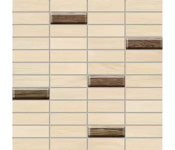 Tubądzin Domino Mozaika ścienna prostokątna Moringa beige glass 29,8x29,8