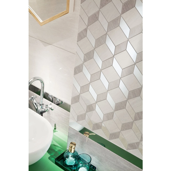 Tubądzin Domino Płytka ścienna Blink grey STR 30,8x60,8