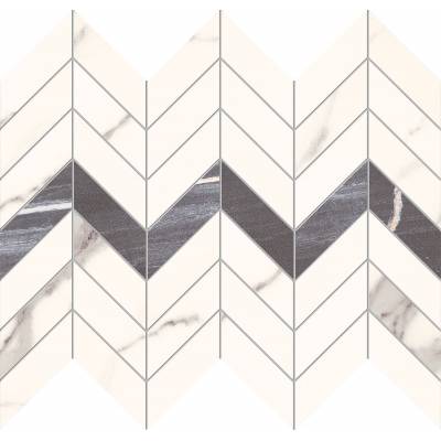 Tubądzin Domino Mozaika ścienna Bonella white 29,8x24,6