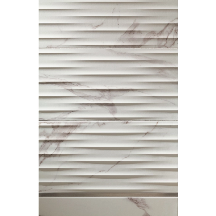 Tubądzin Domino Płytka ścienna Bonella white STR 30,8x60,8