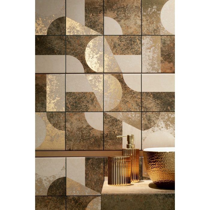 Tubądzin Domino Płytka ścienna Credo brown 30,8x60,8