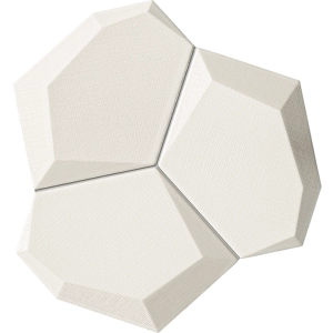 Tubądzin Domino Mozaika ścienna Velo bianco 21x19