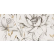 Tubądzin Domino Obraz gresowy element 2 Velo bianco flowers 119,8x59,8x0,8