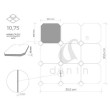 Dunin Pure B&W Octagon 100 Mozaika 30,5x30,5
