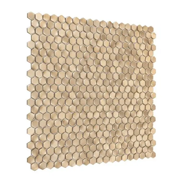 Dunin Allumi Gold Hexagon 14 Mozaika 30x30