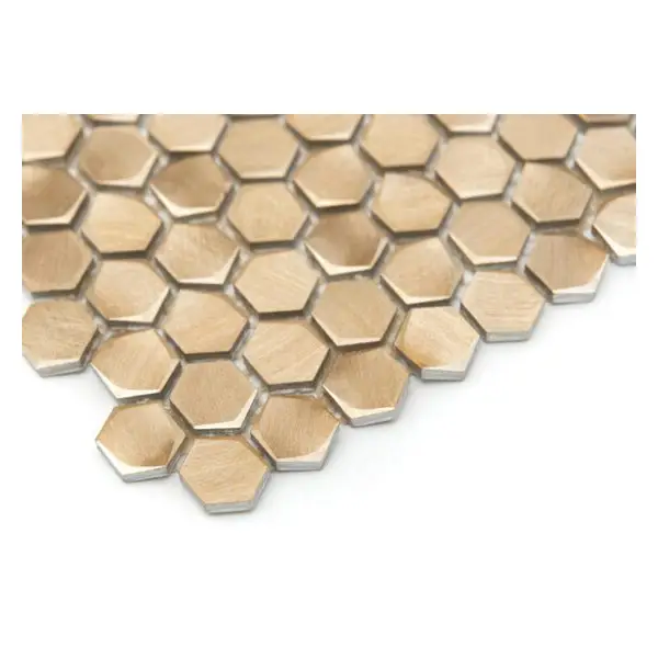 Dunin Allumi Gold Hexagon 14 Mozaika 30x30