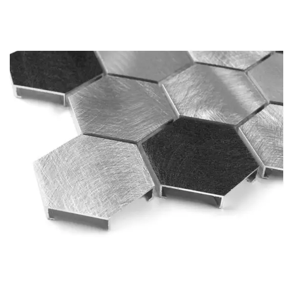 Dunin Allumi Grey Hexagon Mix 48 Mozaika 30x30