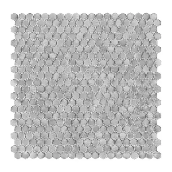 Dunin Allumi Silver Hexagon 14 Mozaika 30x30