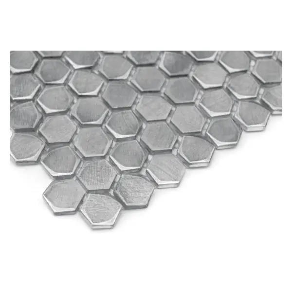 Dunin Allumi Silver Hexagon 14 Mozaika 30x30