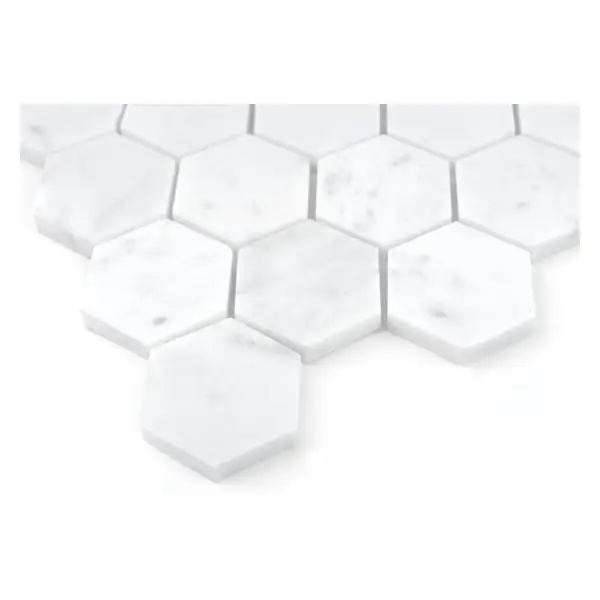 Dunin Carrara White Hexagon 48 Mozaika 29,8x30,2