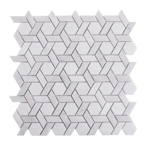 Dunin Carrara White Armor Mozaika 30x29