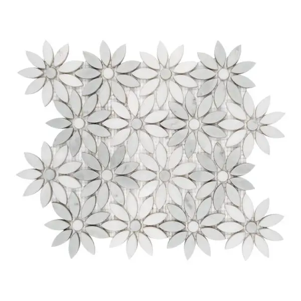 Dunin Carrara White Bloom Mozaika 31,5x28,5