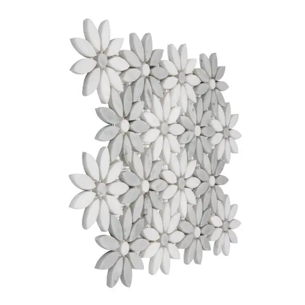 Dunin Carrara White Bloom Mozaika 31,5x28,5