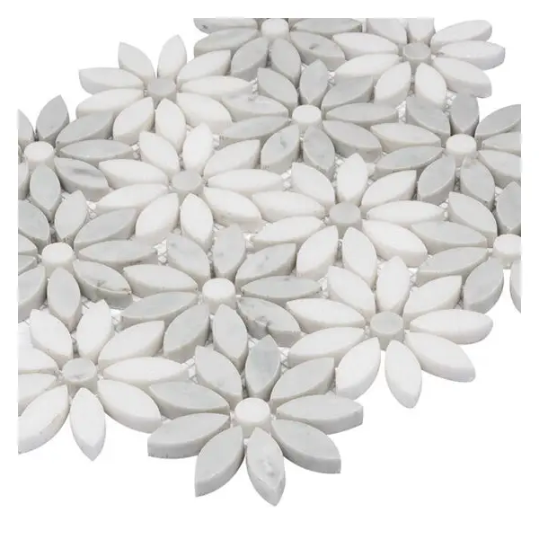 Dunin Carrara White Bloom Mozaika 31,5x28,5