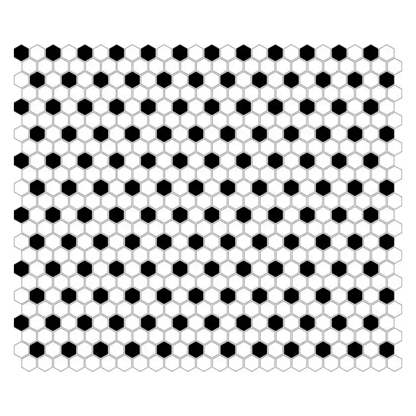 Dunin Mini Hexagon B&W Mix Mozaika 26x30