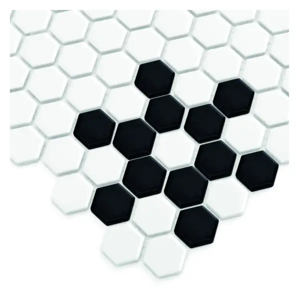 Dunin Mini Hexagon B&W Snow Mozaika 26x30