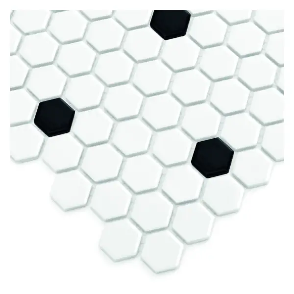 Dunin Mini Hexagon B&W Spot Mozaika 26x30
