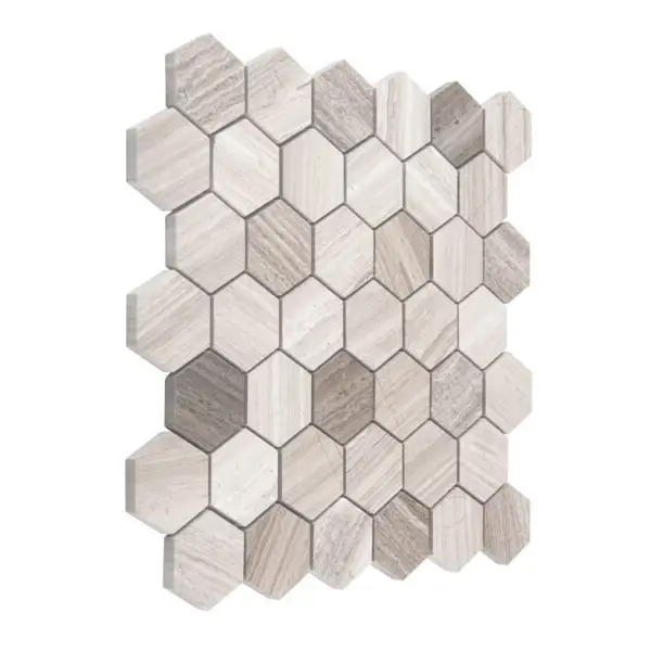 Dunin Woodstone Grey Hexagon 48 Mozaika 29,8x30,2