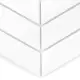 Dunin Royal Chevron White matt Mozaika 31,8x22,4