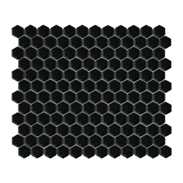 Dunin Mini Hexagon Black matt Mozaikia 26x30