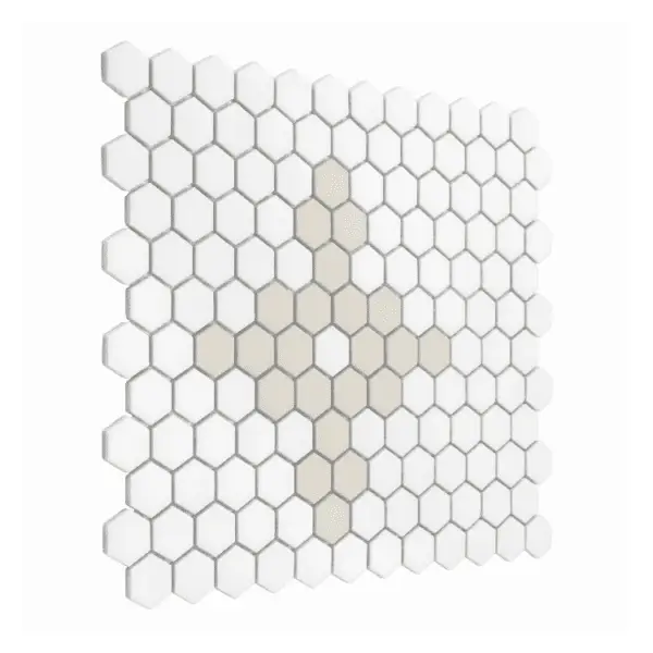 Dunin Mini Hexagon Floret matt Mozaikia 26x30
