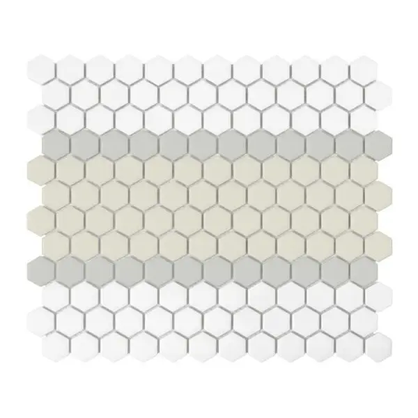 Dunin Mini Hexagon Stripe 3.A matt Mozaikia 26x30