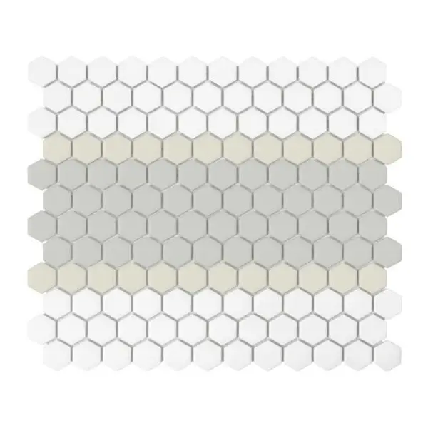 Dunin Mini Hexagon Stripe 3.C matt Mozaikia 26x30