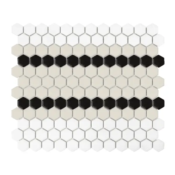 Dunin Mini Hexagon Stripe 5.C matt Mozaikia 26x30