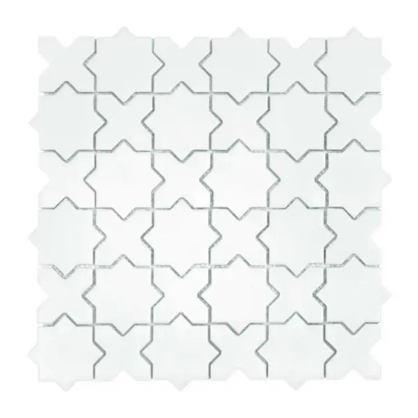 Dunin Star&Cross White matt Mozaika 30,2x30,2